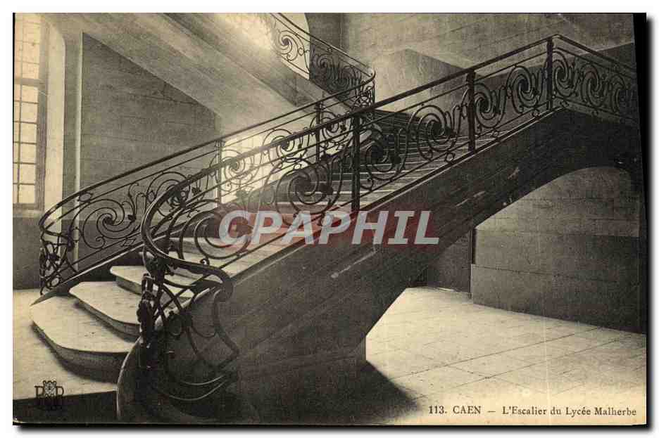 Caen — L'Escalier du Lycée Malherbe — CPAPHIL 113