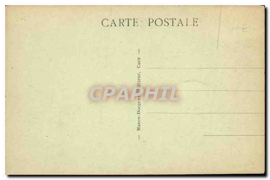 CPA Caen Lycee de Jeunes Filles — Verso