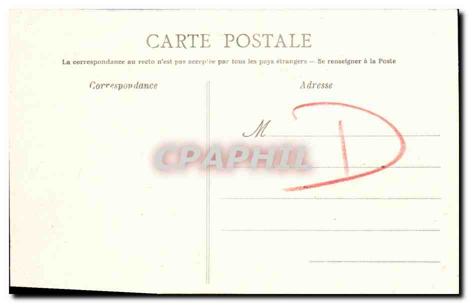 CPA Caen L Hotel de la Prefecture — Verso