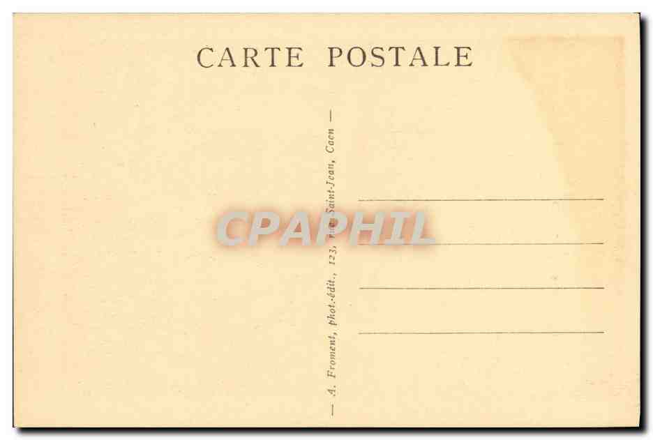 CPA Caen La Prefecture — Verso