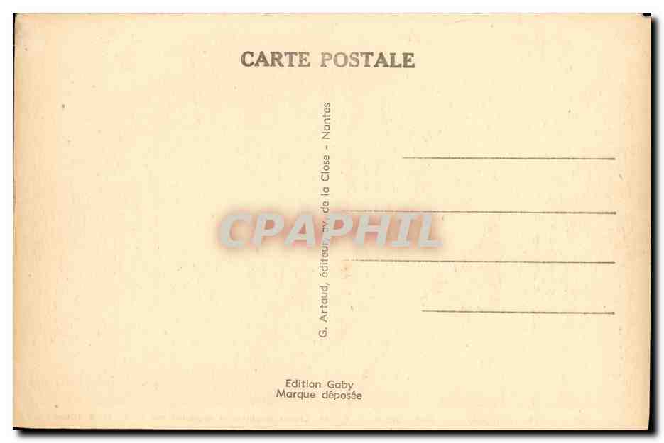 CPA Caen Hotel des P T T — Verso