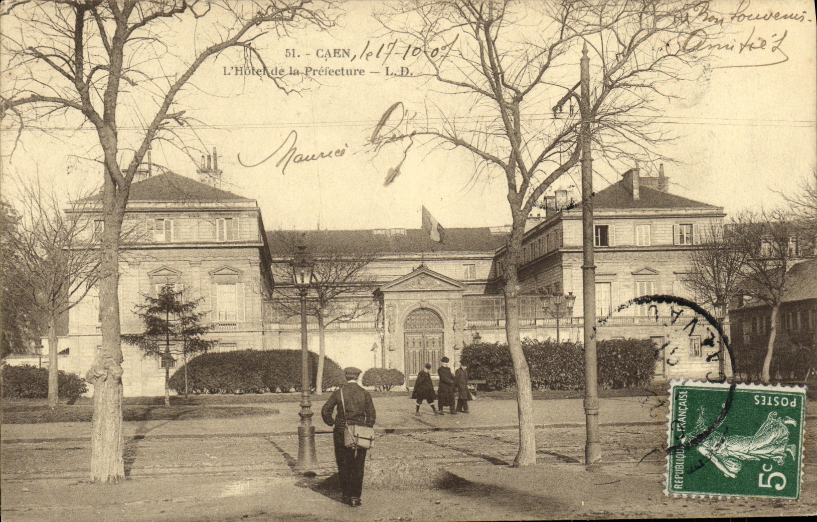 Caen — L'Hôtel de la Préfecture — éditeur L.D. n°51