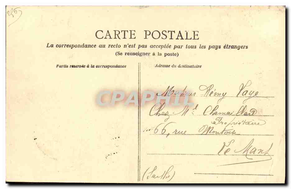 Caen — L'Hôtel de la Préfecture — éditeur L.D. n°51 — Rückseite