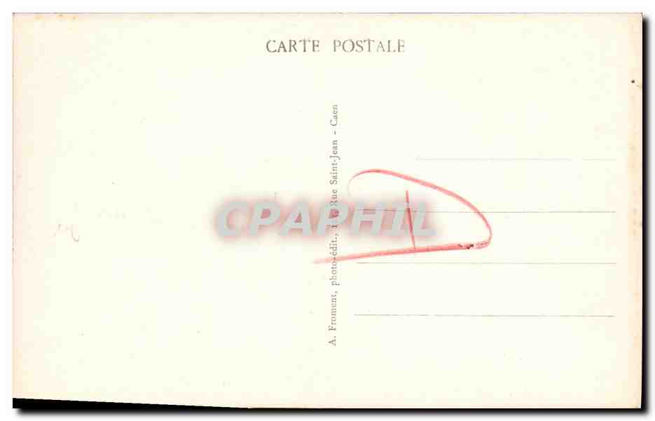 CPA Caen nouvelle Poste — Verso