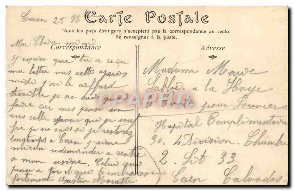 CPA Caen L Eglise de la Trinite Abbaye aux Dames vue prise du Port — Verso