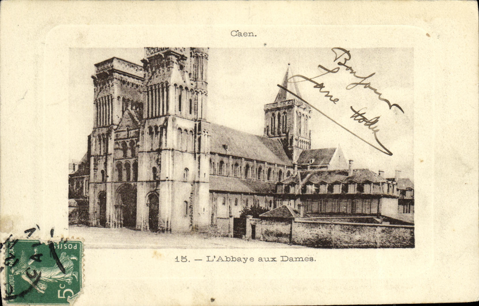 CPA Caen L Abbaye aux Dames