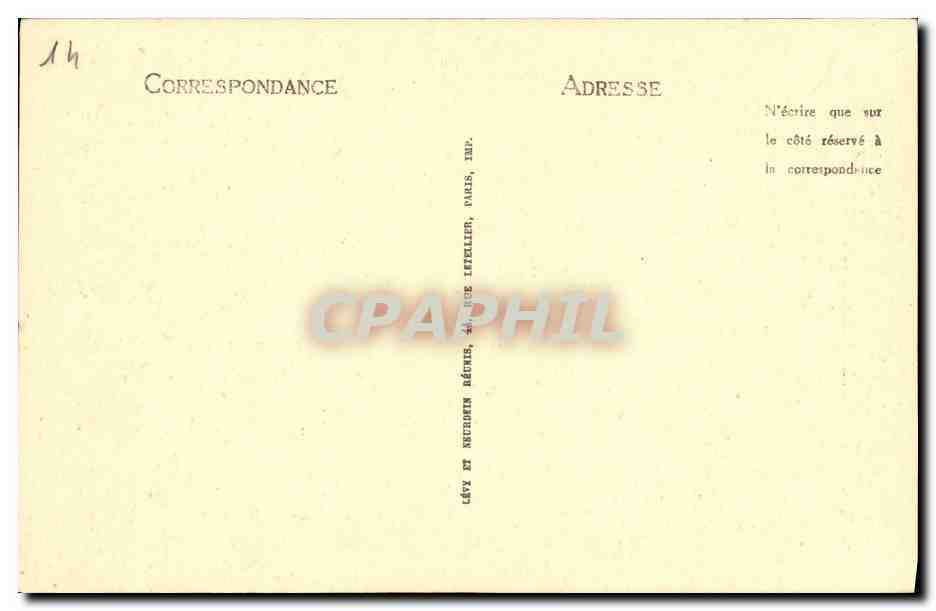 CPA Caen Interieur de L Abbaye aux Dames — Verso