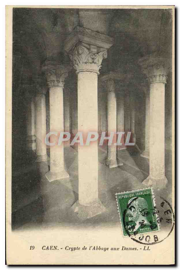 CPA Caen Crypte de L Abbaye aux Dames