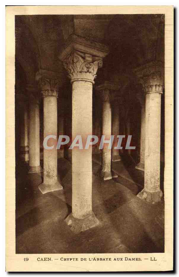 CPA Caen Crypte de L Abbaye aux Dames