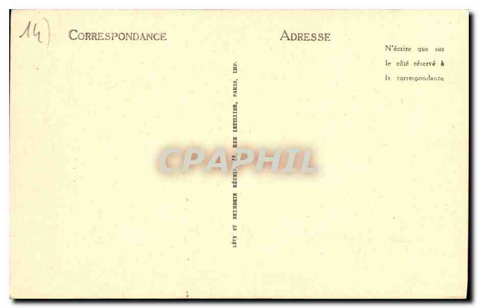 CPA Caen Crypte de L Abbaye aux Dames — Verso