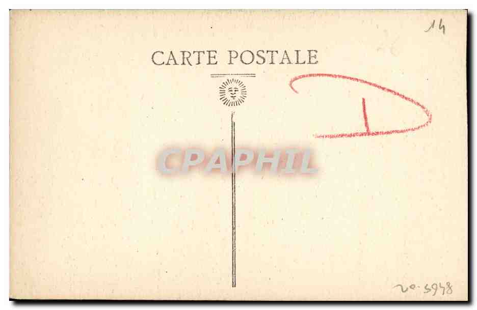CPA Caen Detail du Portail de l Abbaye aux Dames — Verso