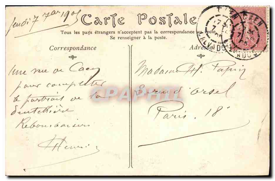CPA Caen Eglise de la Trinite Abbaye aux Dames Xll e siecle Facade ouest — Verso