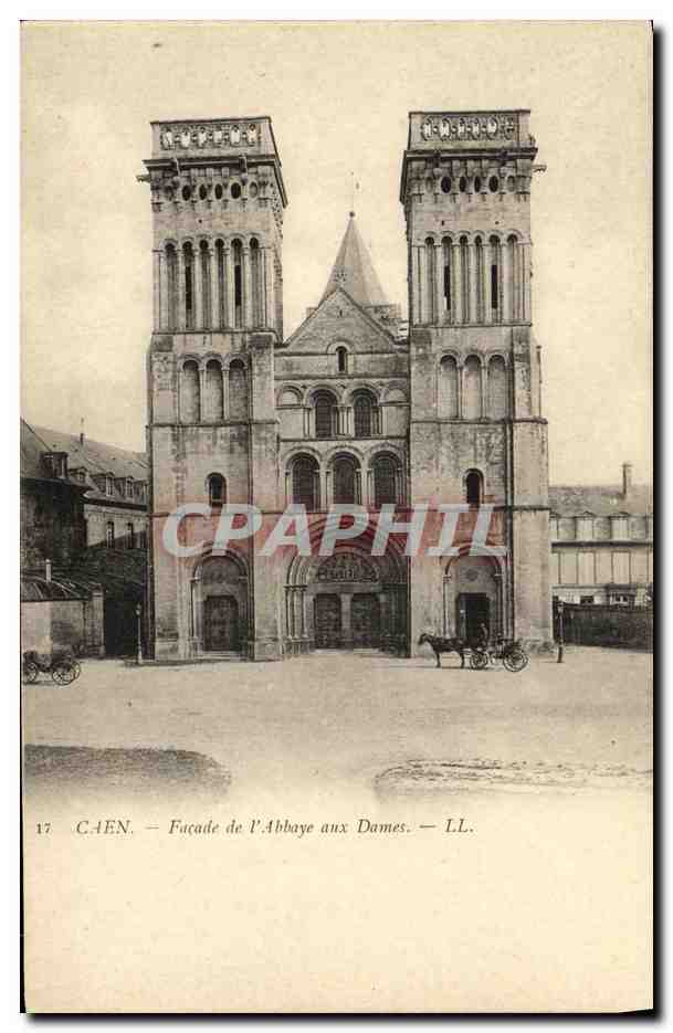 CPA Caen Facade de l Abbaye aux Dames 