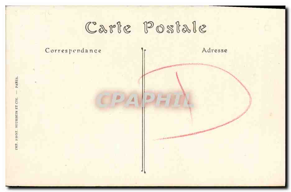 CPA Caen La Nef de l Eglise de la Trinite Abbaye aux Dames  — Rückseite