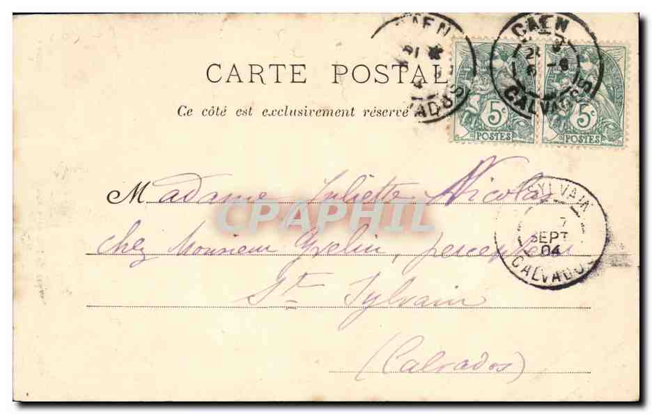 CPA Caen La Crypte de l Abbaye aux Dames Eglise de la Trinite — Verso