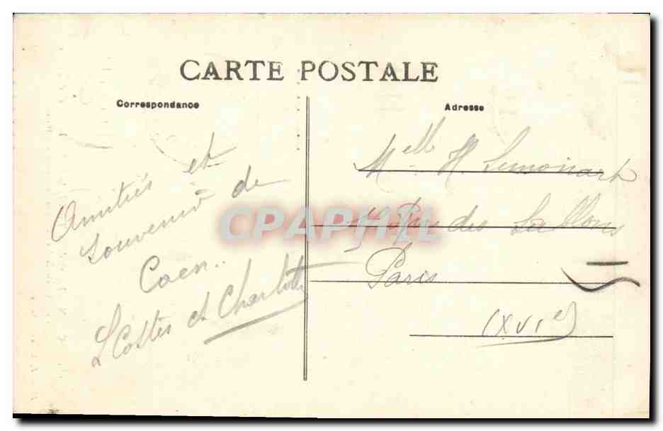 CPA Caen Eglise de la Trinite la Nef Abbaye aux Dames  — Verso