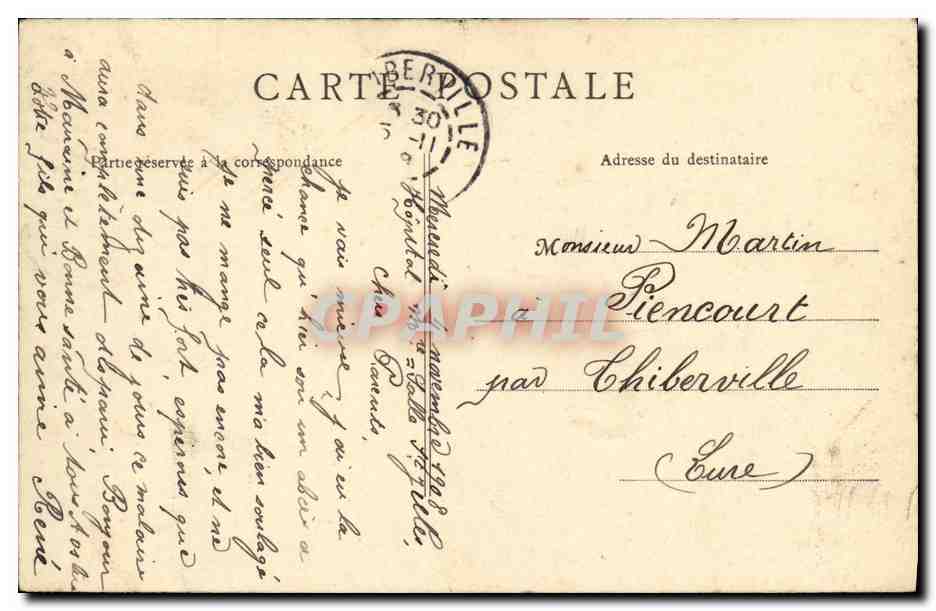 CPA Caen La Trinite Abbaye aux Dames  — Verso