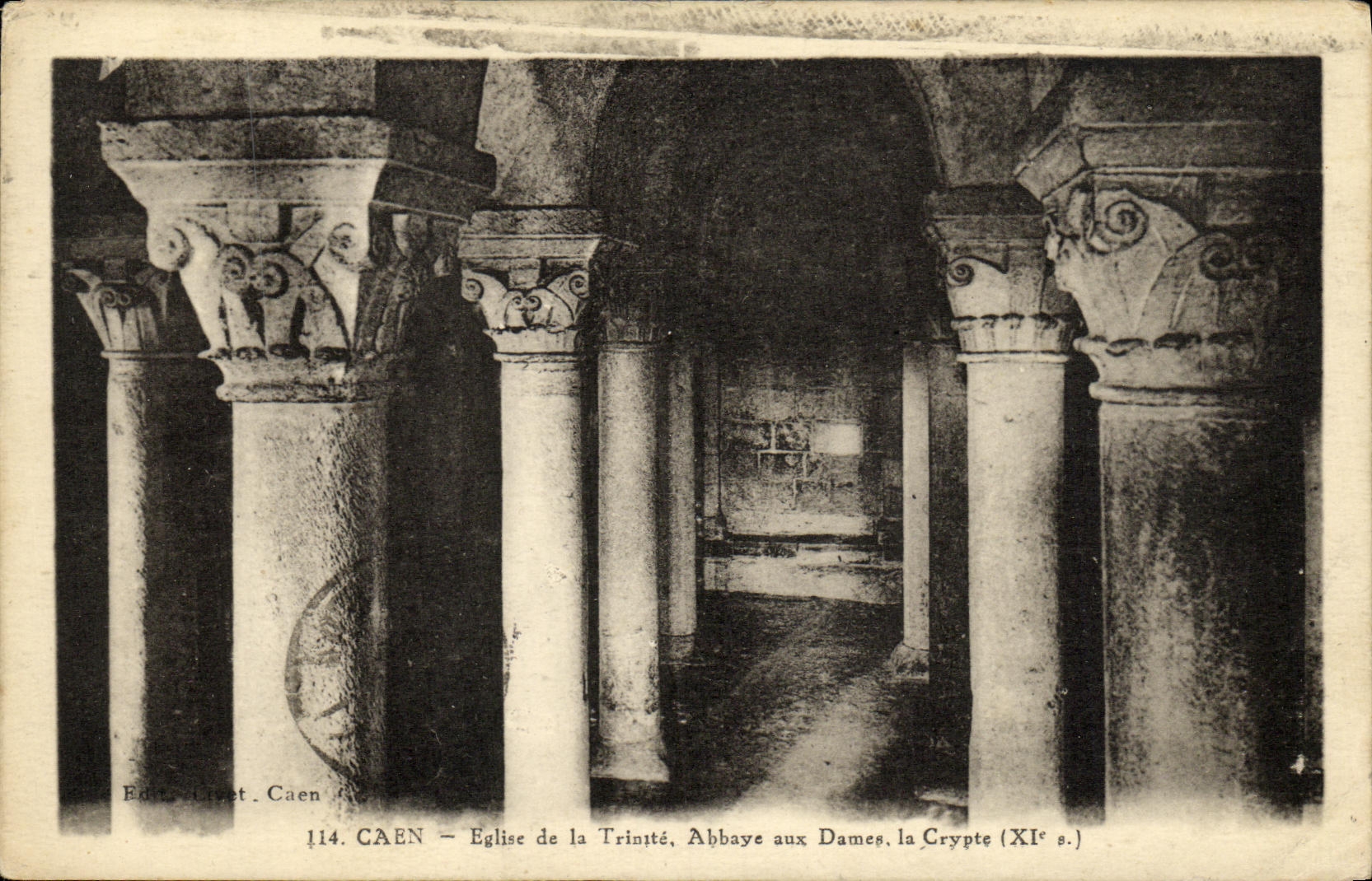CPA Caen Eglise de la Trinite Abbaye aux Dames la Crypte 