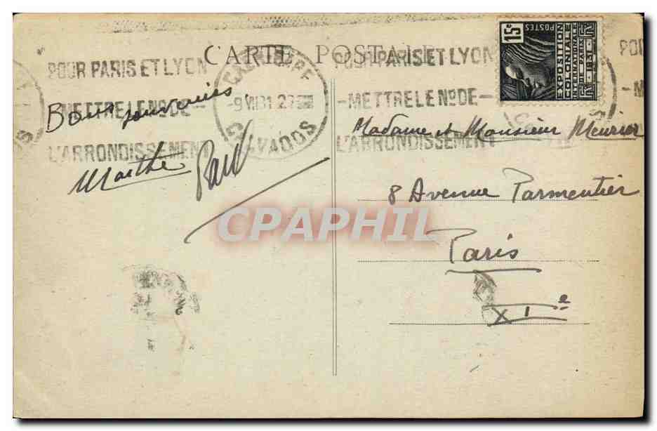 CPA Caen Eglise de la Trinite Abbaye aux Dames la Crypte  — Verso
