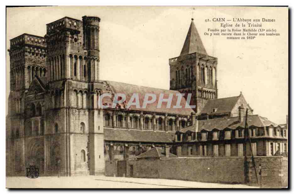 CPA Caen Abbaye aux Dames Eglise de la Trinite