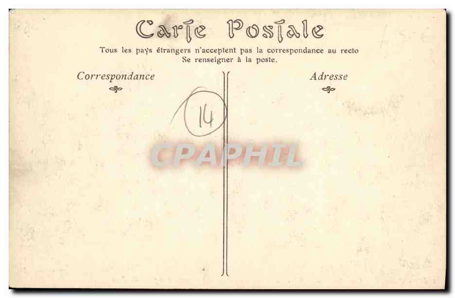 CPA Caen Eglise de la Trinite Abbaye aux Dames vue prise du Port — Verso