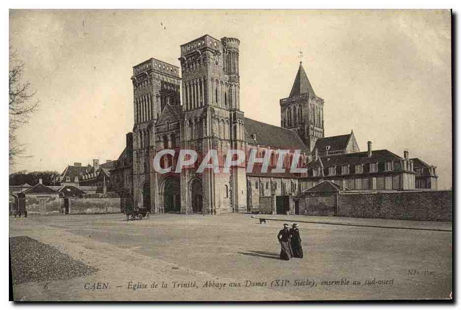 CPA Caen Eglise de la Trinite Abbaye aux Dames ensemble au sud ouest