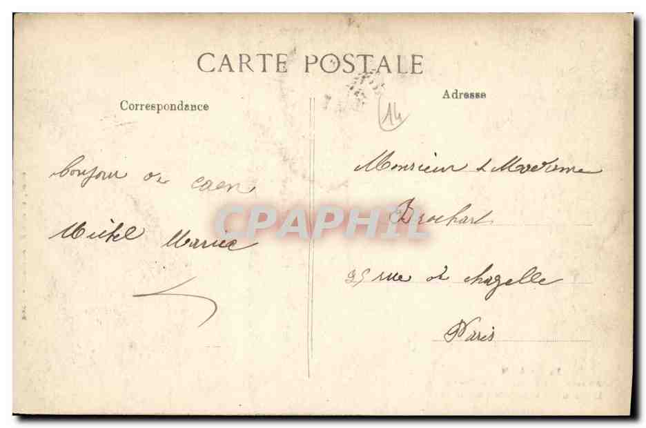 CPA Caen Abbaye aux Dames La Crypte Detail de Chapiteaux — Verso