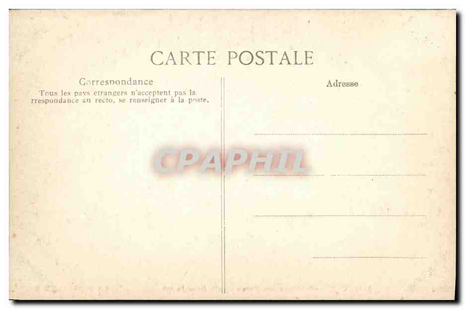 CPA Caen Abbaye aux Dames Salle Saint Joseph — Verso