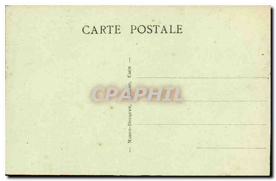 CPA Caen Eglise de la Trinite et Hotel Dieu fonde par la reine Mathilde — Verso