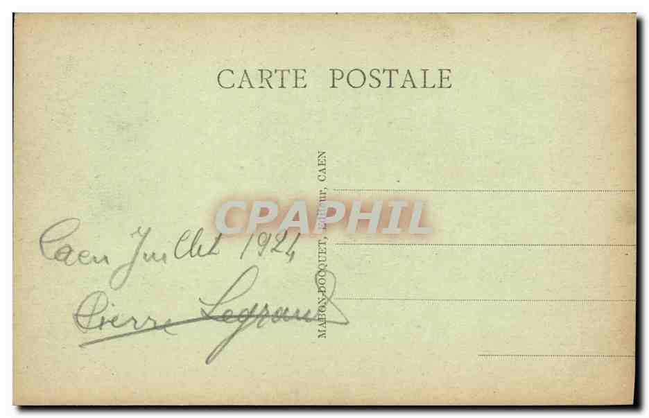 CPA Caen Abbaye aux Dames Fondee par la Reine Mathilde Xl e siecle — Verso