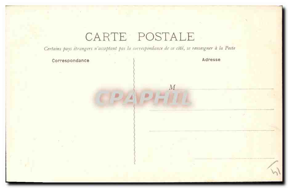 CPA Caen La Gloriette — Verso