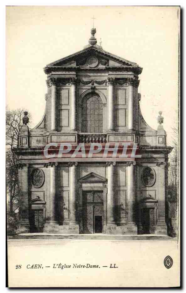 CPA Caen L Eglise Notre Dame 