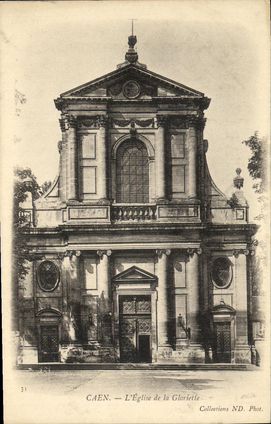 CPA Caen L Eglise de la Gloriette