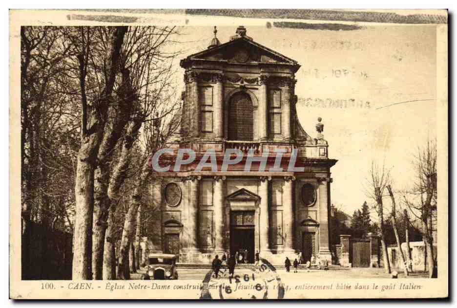 CPA Caen Eglise Notre Dame construite 