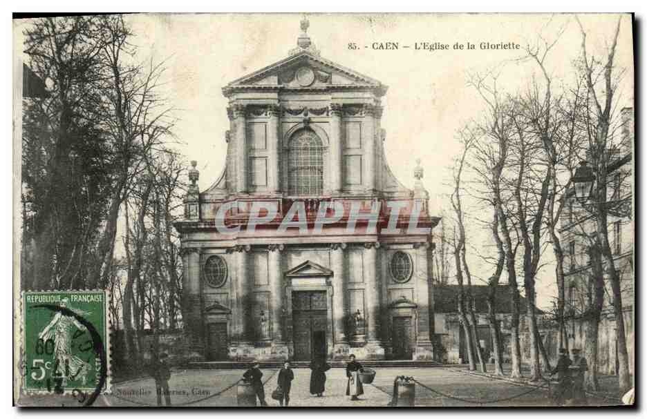 CPA Caen L Eglise de la Gloriette