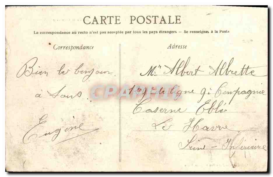 CPA Caen L Eglise de la Gloriette — Rückseite