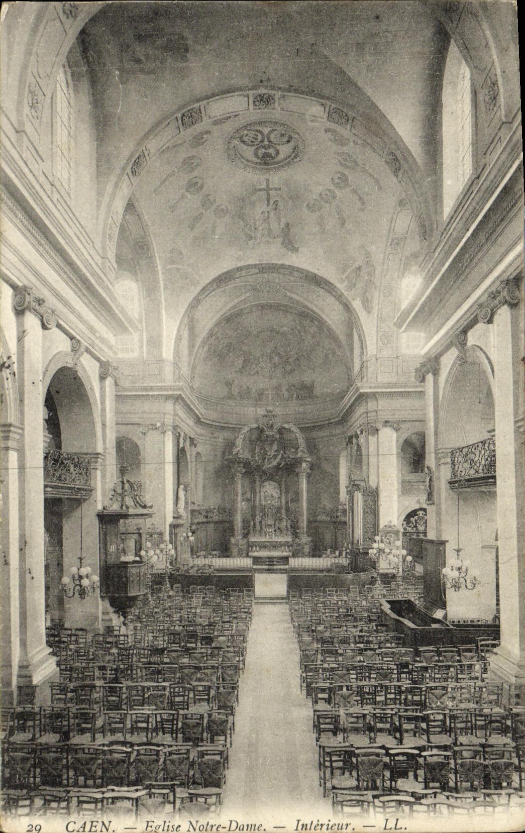 Caen — Église Notre-Dame — Intérieur — LL.
