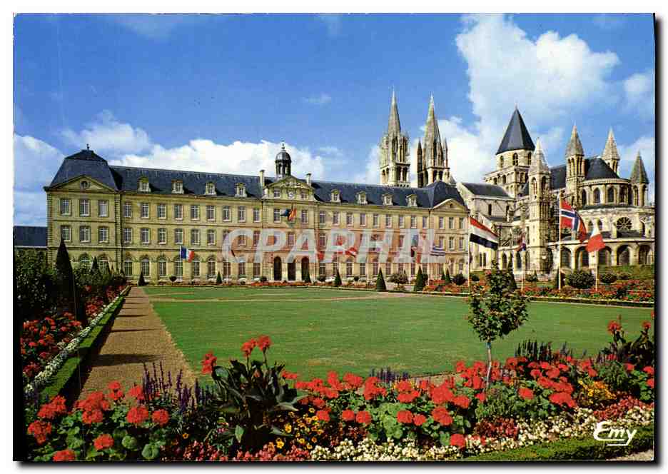 Caen — Abbey of the Men and Town Hall — Emy