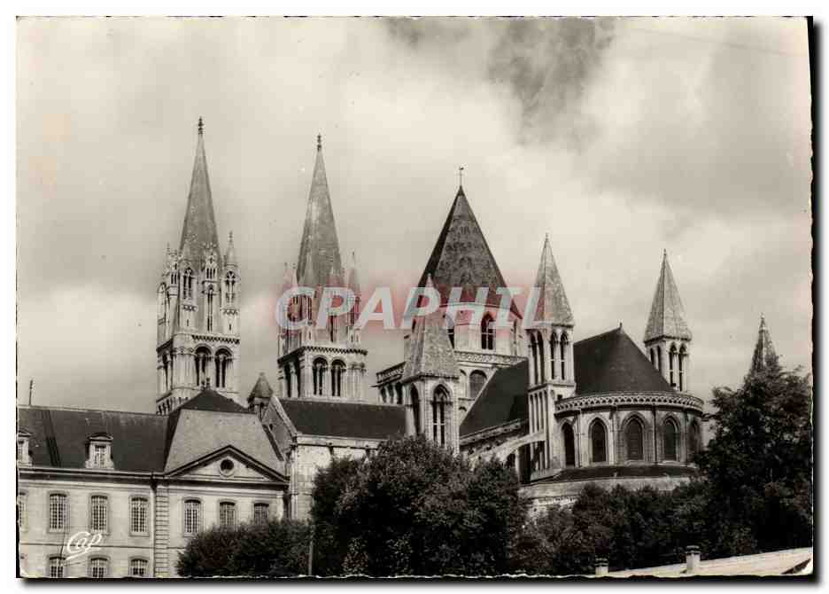 Caen - L'Abbaye aux Hommes - Église Saint-Étienne (XIIe s.) — Cie des Arts Photomécaniques, Paris