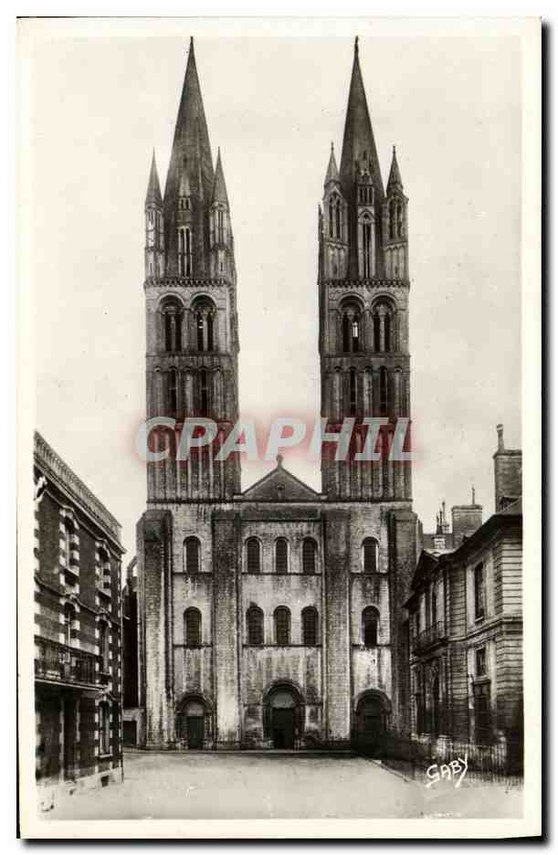 CPM Caen Eglise Saint Etienne 