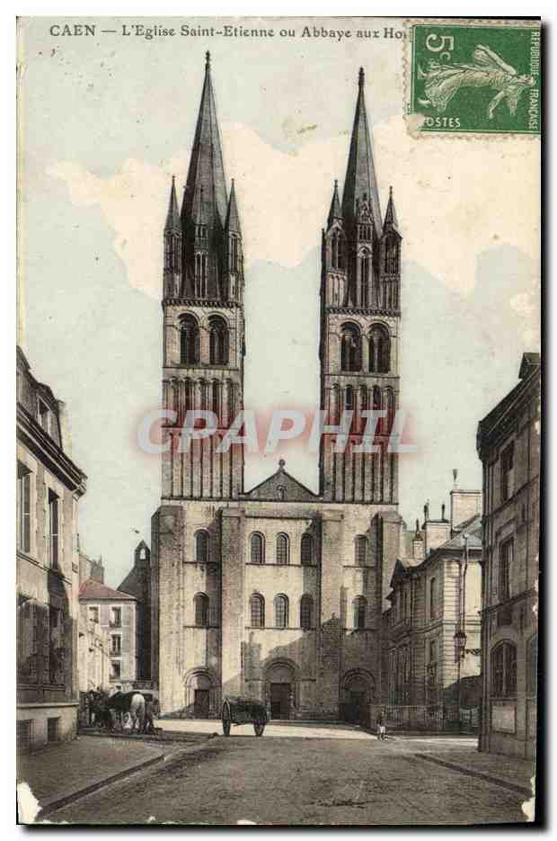 Caen — Kirche Saint Étienne oder Abtei der Männer — Verlag nicht sichtbar