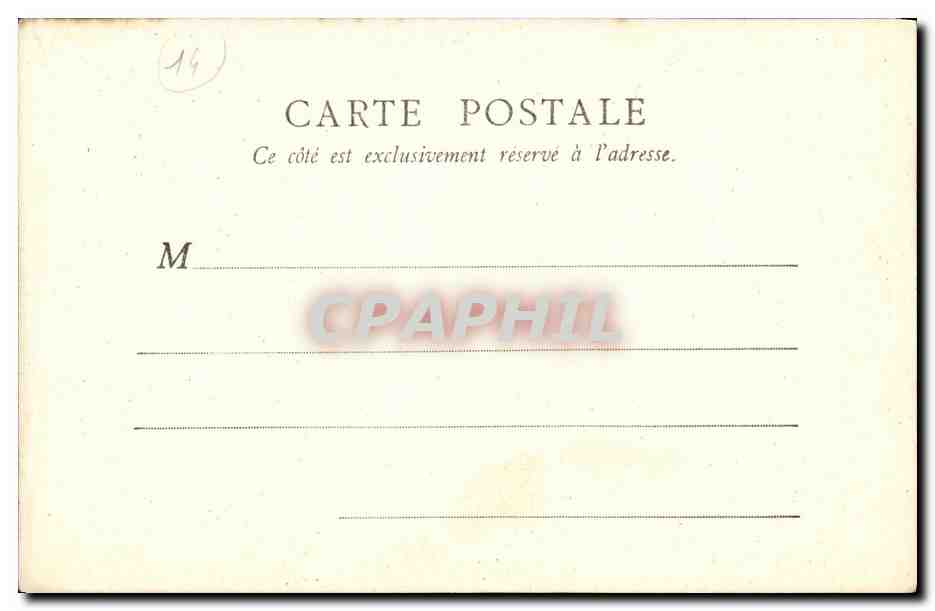 CPA Caen Abbaye aux Hommes — Rückseite