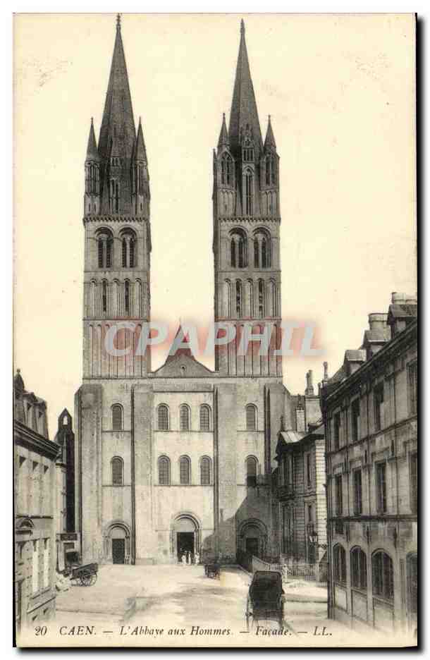 CPA Caen L Abbaye Aux Hommes Facades