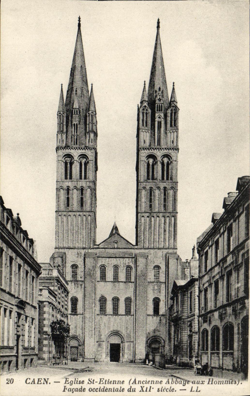CPA Caen L Abbaye Aux Hommes Eglise St Etienne