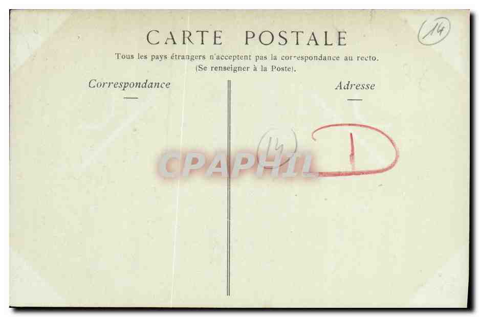 CPA Caen Nef de l Eglise Saint Etienne Abbaye aux Hommes — Verso