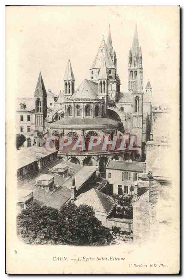 CPA Caen L Eglise Saint Etienne 