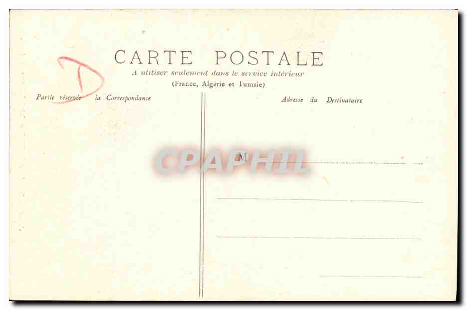 CPA Caen Interieur de Eglise Saint Etienne — Rückseite