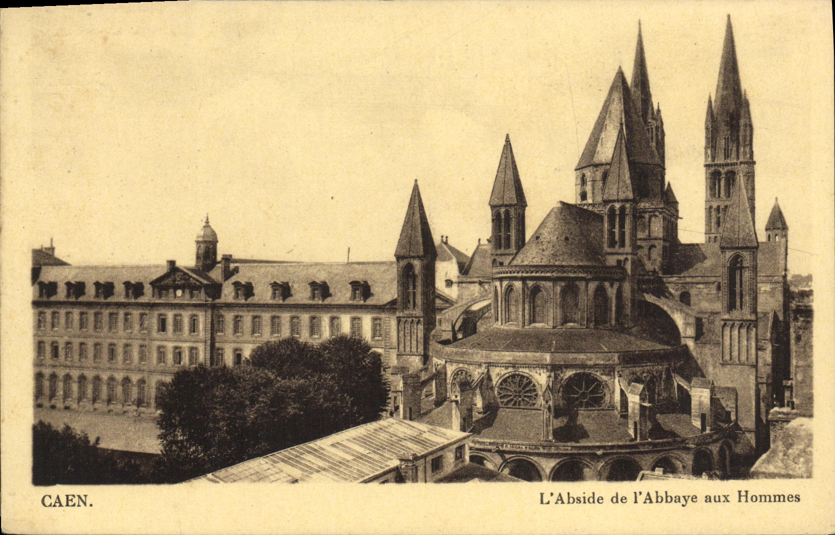 Caen — L'Abside de l'Abbaye aux Hommes — Éditeur non identifié, n° de série non visible
