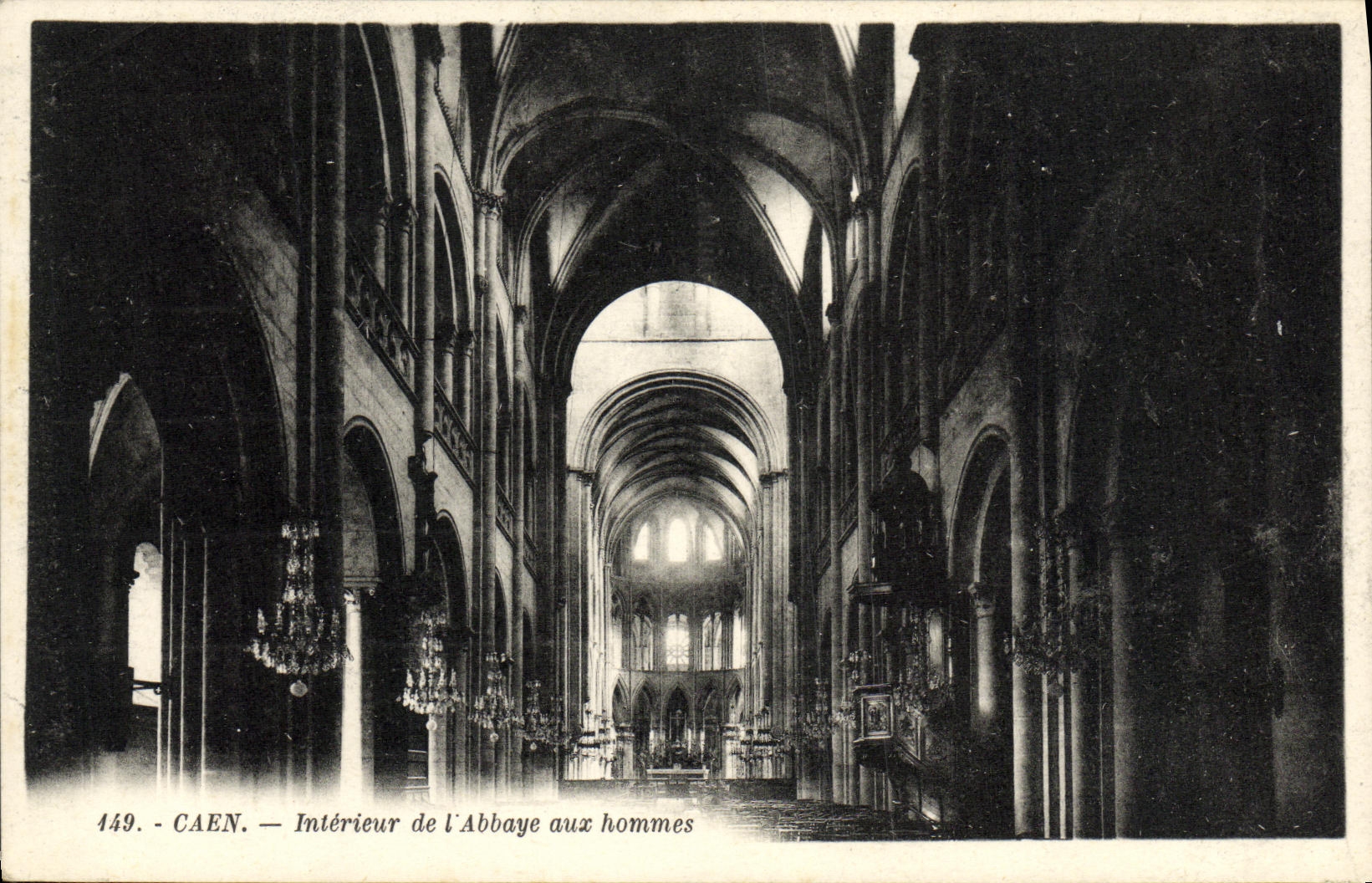 CAEN — Intérieur de l'Abbaye aux hommes — G. Artaud, n° 1449
