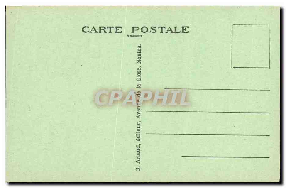 CAEN — Intérieur de l'Abbaye aux hommes — G. Artaud, n° 1449 — Verso